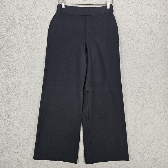 SPANX Pants - Spanx Wide Leg Pants Womens Small Black Ponte Pull On 20385R Career Office